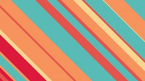 Download Trendy colorful retro 1970s striped pattern background with gently moving diagonal stripes in warm vintage color tones. This simple abstract motion background animation is 4K and a seamless loop. for free