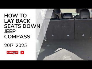 How to Fold Down Rear Seats in a 2017–2025 Jeep Compass and cargo space video #jeep #jeepcompass