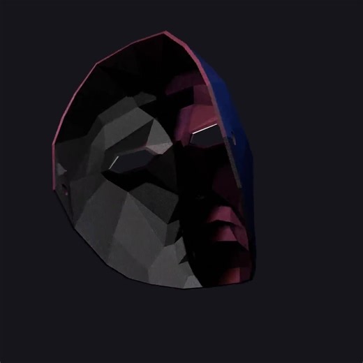 Frontman-style Geometric Faceless Mask, Mask, Mask, Rave, Halloween, Cosplay, Frontman, Geometric, "stl" - Etsy