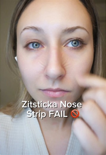 The new Zitsticka Goo Getter Nose Strips left my in creases! Don’t get me wrong, I’ll be using these again - I like how flexible they are and the silicone is way better for retinol skin than any paper/sticky ones would be BUT choose your 6 hours wisely or lie flat when you sleep because no amount of blurring primer could get these out for a while 🫣 #pores #skincareroutine #fail #beautyreview