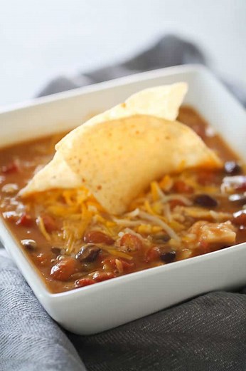 Eight-Can Taco Soup Recipe - Six Sisters' Stuff