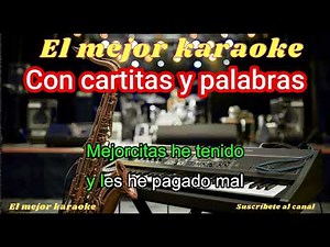 Con cartitas y palabras -Karaoke-