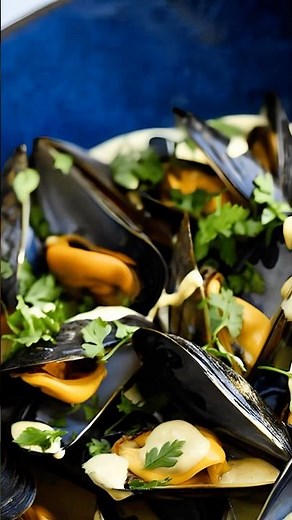 Moules à la crème et au curry ⭐ #Moules #crème #curry