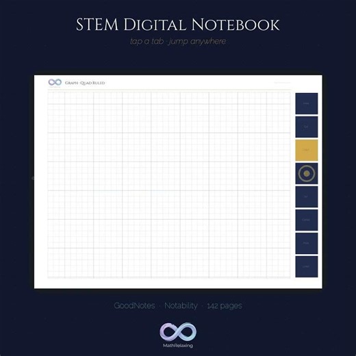 STEM Digital Notebook — 142 Pages (GoodNotes · Notability)