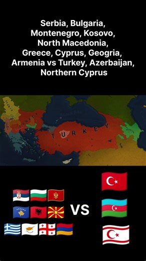 Serbia, Bulgaria, Montenegro, Kosovo, North Macedonia, G, C, G, A vs Tu, Az, N Cy | Age of History 2