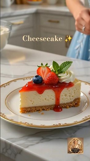 🍰✨ Creamy Homemade Cheesecake 😍 | Easy Dessert Recipe #Cheesecake #shorts #TheGourmetLady