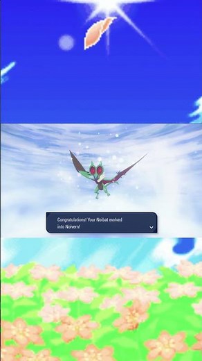Evollnig Noibat into Noivern - Pokemon Legends ZA #shorts #pokemon #evolution