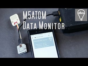 M5ATOM Web-Based environmental sensor monitor
