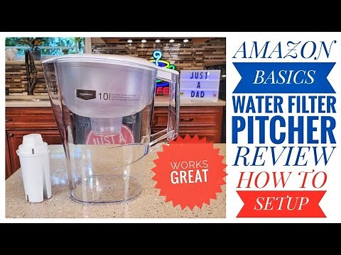 Review Amazon Basics 10 Cup Water Filter Pitcher How To Clean & Setup