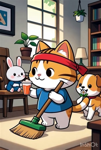 🙀Poor Cat’s Tired Day! 💤 When Friends 🐶 🐇 Go Too Far