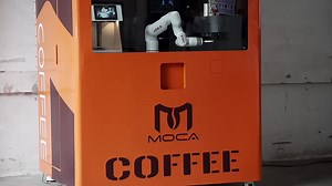 Coffee Automatic Outdoor Kiosk Barista 6 Axis Shenzhen Robotic Robot Arm Vending Machine
