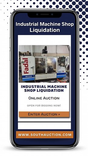 1.6K views | BID NOW https://bit.ly/IndustrialMachineShop...