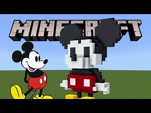 How to build Mickey Mouse in Minecraft