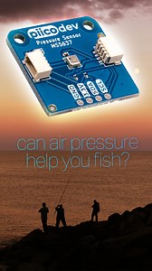 1.8K views · 22 reactions | The PiicoDev Pressure Sensor can predict storms, infer altitude and even... track fishing conditions? https://coreelec.io/1d6 | Core Electronics | Facebook
