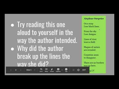 Line Breaks in Poetry