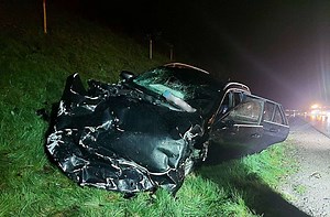 A6 bei Bad Rappenau: Drei Verletzte nach Auffahrunfall mit Lkw und zwei Autos