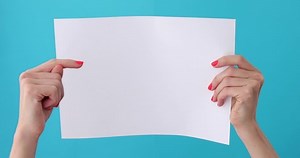 Finger Points On Blank Sheet Paper Stock Footage Video (100% Royalty-free) 1029016865 | Shutterstock