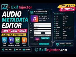 How to Edit Audio Metadata (ID3 Tags) | Free Audio Metadata Editor