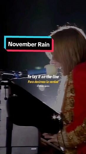 November Rain Guns N' Roses Lyrics Video