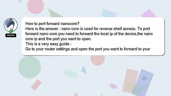 How to port forward nanocore?