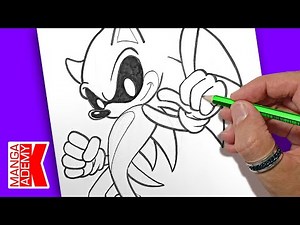 how to draw SONIC EXE