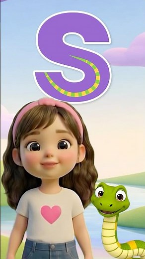 🐍 The letter S sounds like a snake | Sa Se Si So Su | With Andre Yo Leo #letters #preschool #syll...