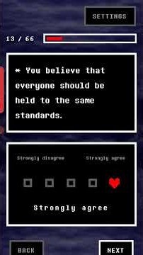 playing 5the undertale 7 hearts quiz thingy
