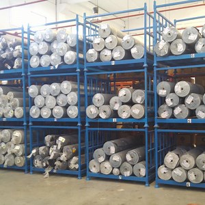 [Hot Item] Heavy Duty Detachable Metal Fabric Roll Racking System Stacking Pallet Storage Racks