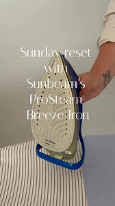 Effortless ironing means more time for you. Sundays just got easier with then ProSteam Breeze ☀️ | Sunbeam Australia and New Zealand