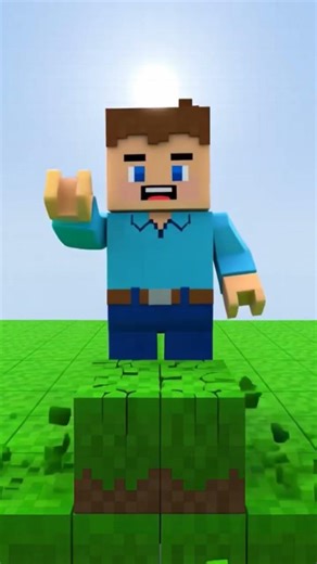 Un loop avec steve de minecraft #loop #ia #minecraft #drôle #humour