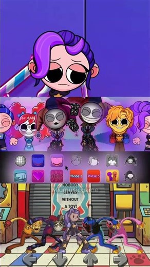 Playtime Remix Huggy Wuggy vs Lily - Who Wins? 2 | Friday Night Funkin' #fnf #poppyplaytime #shorts