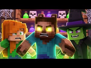 STEVE TURNS INTO A WEREWOLF on MINECRAFT HALLOWEEN NIGHT!