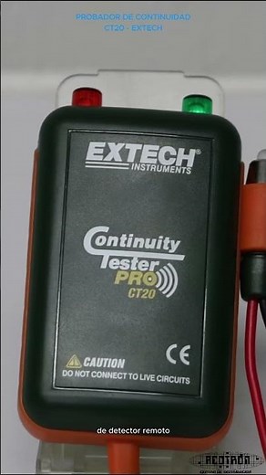 Probador de continuidad modelo CT20 marca EXTECH