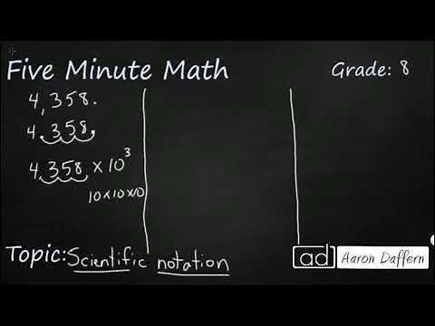 8th Grade Math Scientific Notation