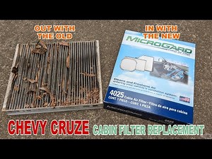 Chevy Cruze Cabin Air Filter Replacement - Gen 1 - 1 Tool and 5 Minutes