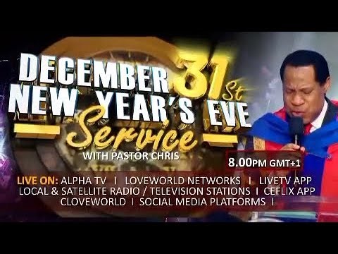 NEW YEAR'S EVE SERVICE WITH PASTOR CHRIS || DECEMBER 31ST 2025