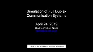 Simulink for the Analysis of Self Interference Cancellation in Full Duplex Transceiver