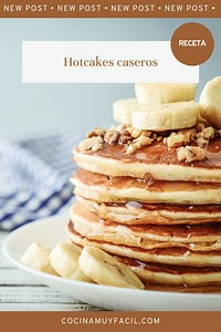 Como Hacer Hot Cakes Caseros. Receta | Cocina Muy Facil