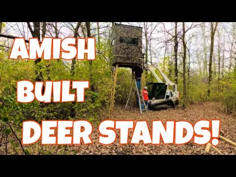 Come with and watch us put up AMISH built deer stands! Hunting in comfort!
