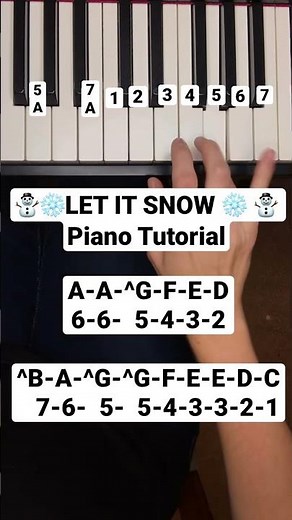 LET IT SNOW ⛄️ 🎄Piano Tutorial 🎶