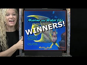 July 2023 "MARINE AND WATER LIFE" - Patreon Painting Contest Winner Announcement