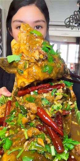 fish curry eating challenge asmr