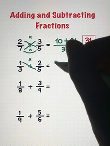 8K views · 231 reactions | FRACTION REVIEW - How to add/subtract fractions? 朗 #math | Math Love | Facebook