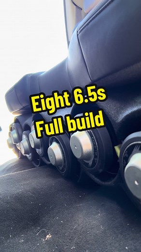 Full million hour build in 6 min of the eight 6.5s underseat box. #jlaudio @JLAudioInc #builtnotbought #msi #underseat #subwoofer #caraudio #fyp #notforsale
