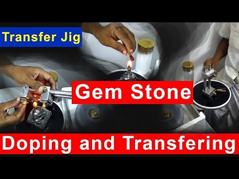 GemStone Dopping and Transferring - Transfer Jig Transfer a gem stone from one dop stick to another.