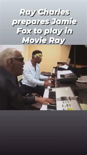 Piano lessons from Ray Charles