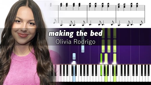 Olivia Rodrigo - making the bed (Live) - Accurate Piano Tutorial with Sheet Musi