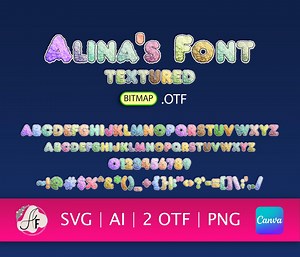 Mischief Monster Color Font (fluffy Creature Typography OTF, SVG, PNG) - Etsy
