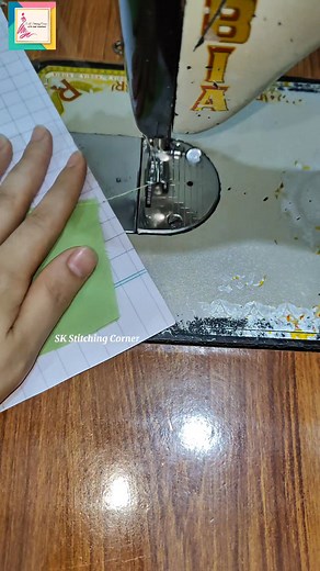 sewing hack for round neck/how to hem t-shirt round neck #hemstitch #sewingtipsandtricks #roundnecktshirt #roundneck #curvedhem | Sk stitching corner