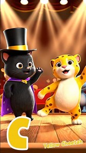 ABC Colorful Animals Sounds Song (ABCD) #shorts #colorful #kids